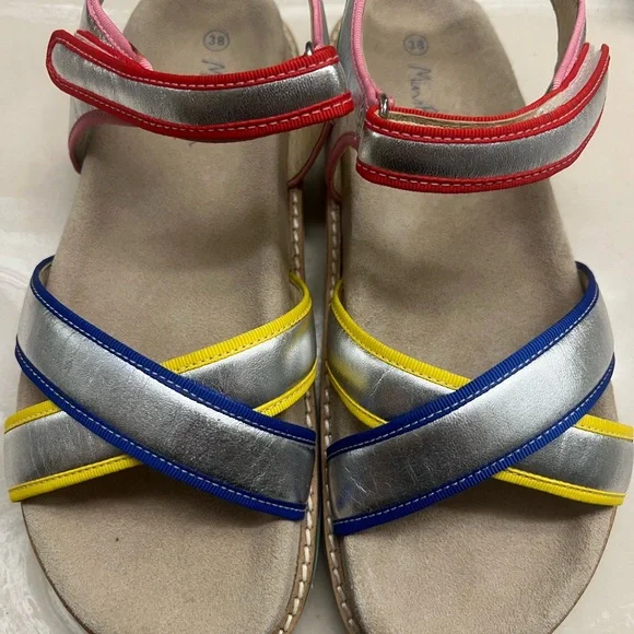 Mini Boden Colorblock Sandals - Picture 3 of 6